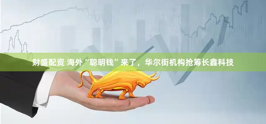 财盛配资 海外“聪明钱”来了，华尔街机构抢筹长鑫科技
